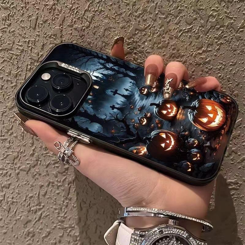 Тыквенный Демон Замок Подходит для чехла на мобильный телефон Apple 16 Pro iPhone15plus новый 13 Pro Max матовый