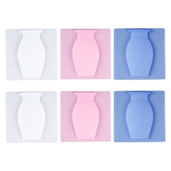 3/6 шт. настенное крепление силиконовая ваза многоразовая самоклеящаяся для дома, офиса, внутреннего холодильника, окна