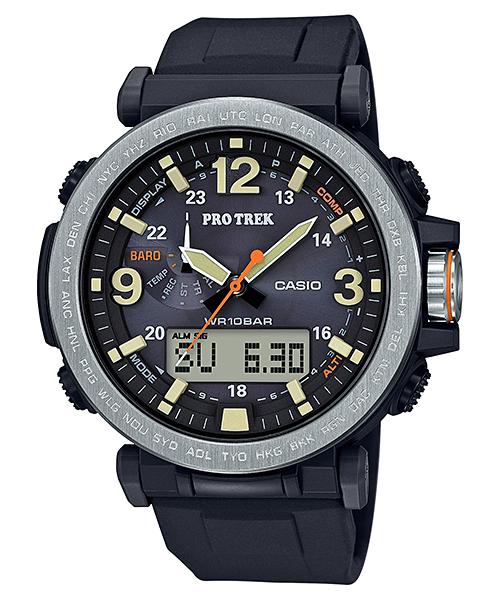 Casio Мужские цифровые кварцевые часы с будильником, водонепроницаемые до 100 м, из нержавеющей стали PRG-600-1