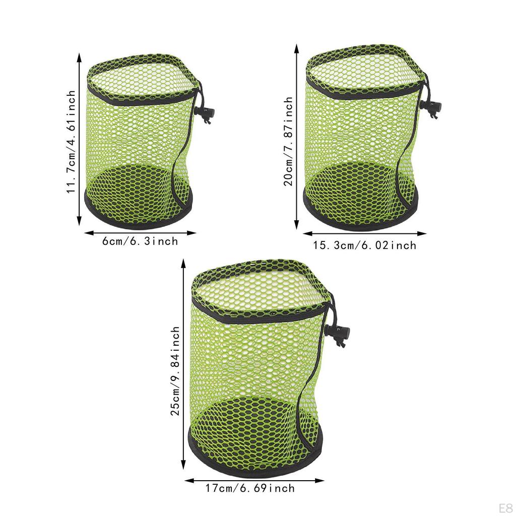 3 шт. сумки для мячей для гольфа, сетчатые аксессуары, легкий органайзер для теннисных мячей