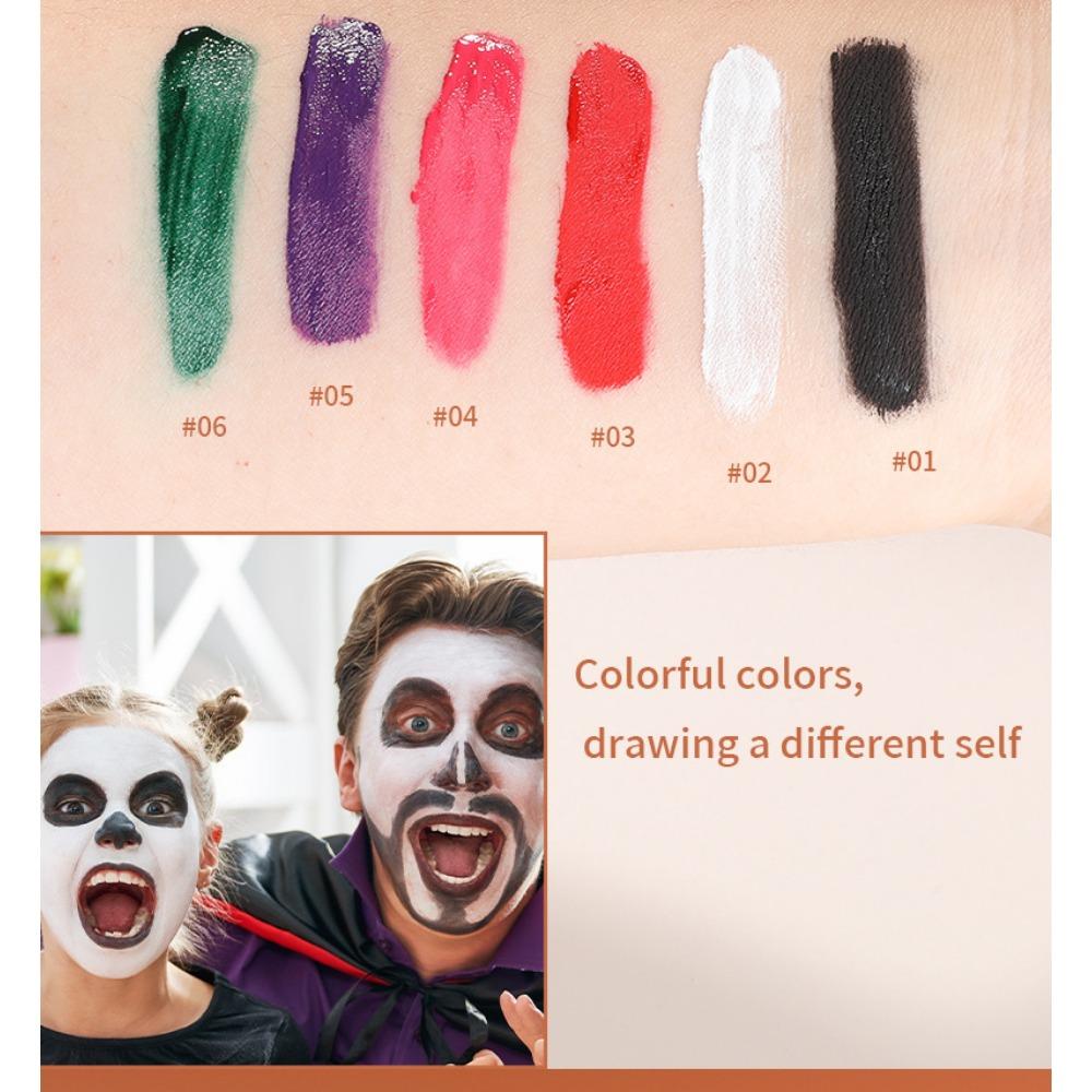 MAXFINE Halloween Lip Glaze Lipstick Without Dipping Cups, Waterproof, Not Discoloration