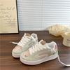 Маленькие белые туфли в стиле «свежесть», женские осенние спортивные кеды для скейтборда, новые универсальные повседневные кеды на платформе в ретро-стиле для женщин