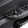 4Pcs ABS Carbon Fiber Window Lift Switch Button Frame Cover Trim For Alfa Romeo Giulia 2017 2018 2019 2020 Car Accessories LHD