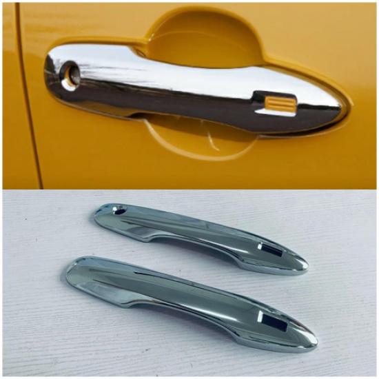 ABS Chrome Front Door Handle Lid Cover Trim For -2025 Toyota Prius 2pcs