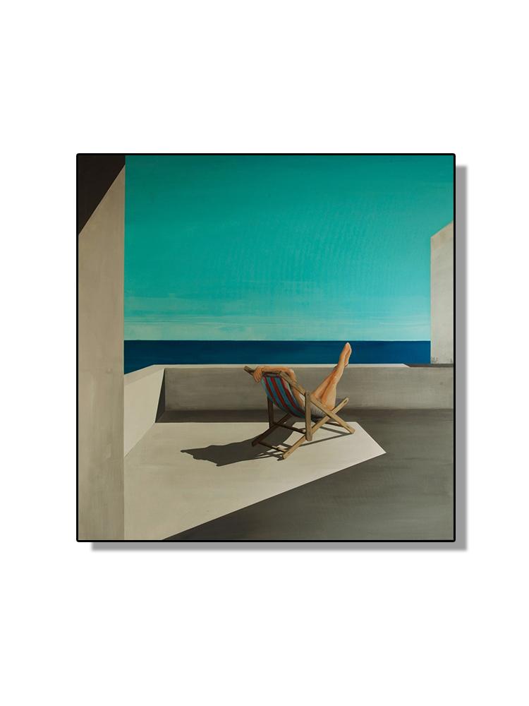 Famous David Hockney Abstract Landscape Poster Canvas Painting Swimming Pool Ocean Window Wall Art For Living Room Home Decor