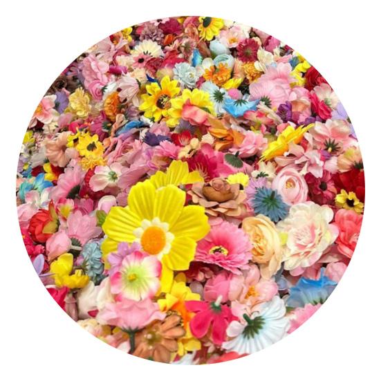 Artificial Flower Garland Faux Wildflower Hanging Decoration Fake Floral Vines Curtain for Spring Summer Home Garden Wedding Party Arch Wall Decor