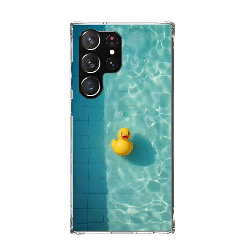 Чехол для телефона с резиновыми уточками в бассейне для Samsung Galaxy S26 S25 Edge S24 S23 FE S22 Ultra S21 Plus S20 + Fundas Cover Coque Gal