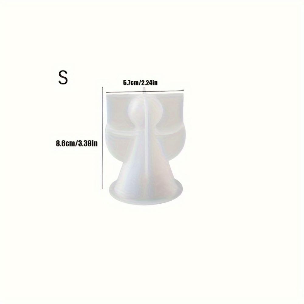 Силиконовая форма «Ангел» для свечей, смолы и бетона: Идеально подходит для создания украшений своими руками и домашнего декора.