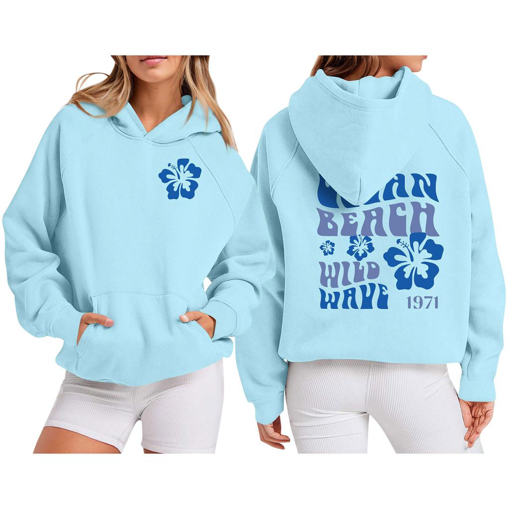 Женская толстовка с цветными блоками, повседневная удобная свободная легкая женская толстовка с длинным рукавом и круглым вырезом