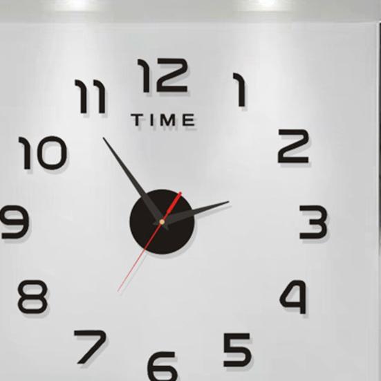 Luminous Wall Clock Modern Design Easy To Install Battery Powered Silent Decorative 3D DIY Wall Clock for Living Room