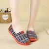 Женские парусиновые туфли Old Beijing Cloth Shoes Slip on Flat Shoes Soft All-match Casual Sneakers Work Shoes Lightweight