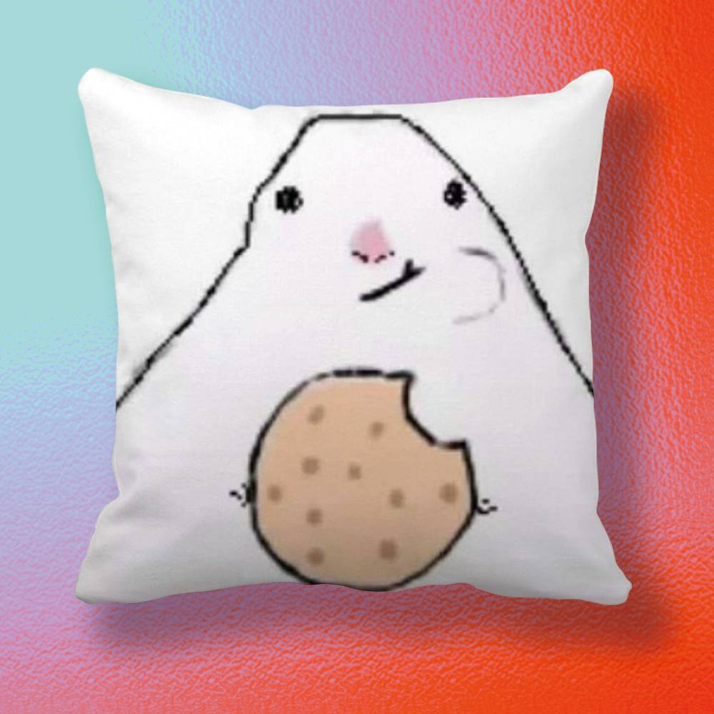 Creative Funny Hamster Pillow cover gift High definition digital printingSurprise vivid pattern Household