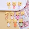 Cute Bear Spoon Cartoon Resin Accessories: DIY Phone Case, Hairpin, Jewelry, Ornament.