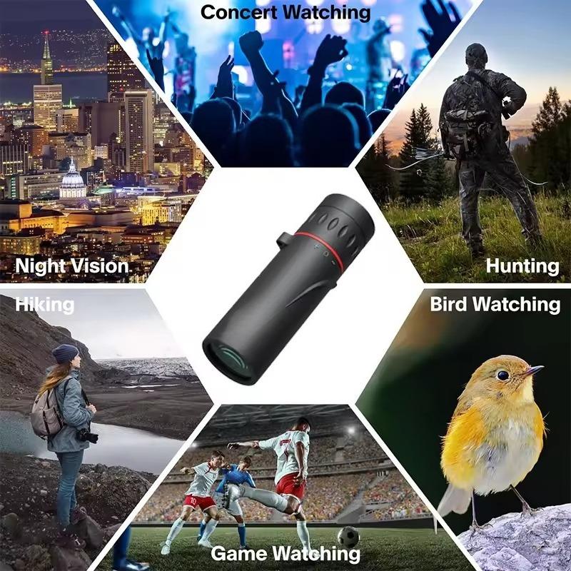 2000x HD Monocular Telescope with Phone Mount for Bird Watching Hiking Camping Outdoor Sports Optical Equipment Telescope