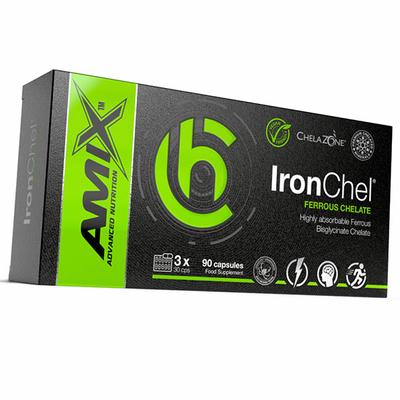 Железа Бисглицинат Хелат, ChelaZone IronChel, 90капс (36135025)
