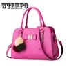 Handbag Women Bags Zipper Crossbody Bags Shoulder Bag Casual Shell Tote with Hairball Ornaments
