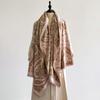 Women Cashmere Scarf Winter Paisley Patterned Thick  Warm Blanket Scarf Cashew Flower Scarves Fashionable and Luxurious