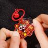 Cute The God of Wealth Keychain Lucky Chinese Style Keyring The God of Fortune Pendant  Bag Hanging