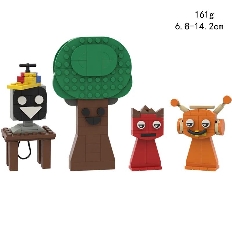 Sprunki Toy Bricks Game Incredibox Sprunki Elf Building Blocks Dark Horror Mode Action Figures Assembled Bricks Christmas Gift