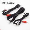 3.5Mm 1/8" Jack Mini Plug To 2 Rca Male Stereo Splitter Connector Phono Audio Speaker Adapter Cable