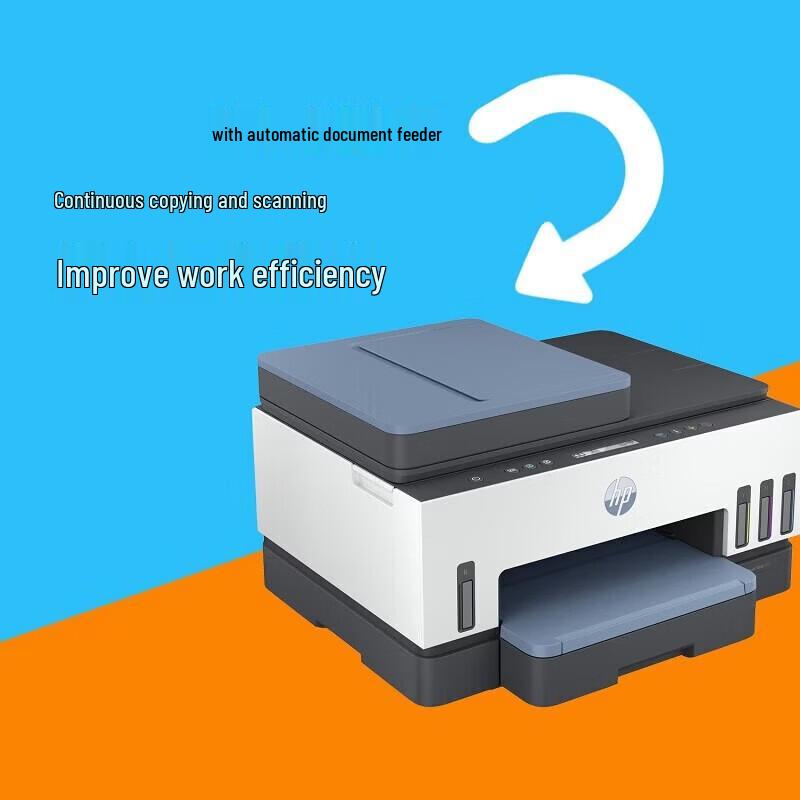 HP Многофункциональное устройство Smart Tank 755, беспроводной цветной струйный принтер с емкостями для чернил, штекер CN (адаптер в комплекте)