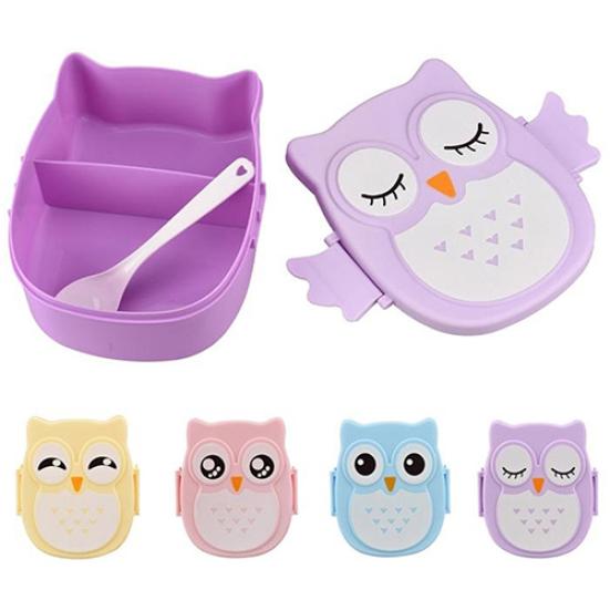 Fungogo новый милый обед пластиковая еда портативная форма модная коробка с совой контейнер для хранения коробка для бенто