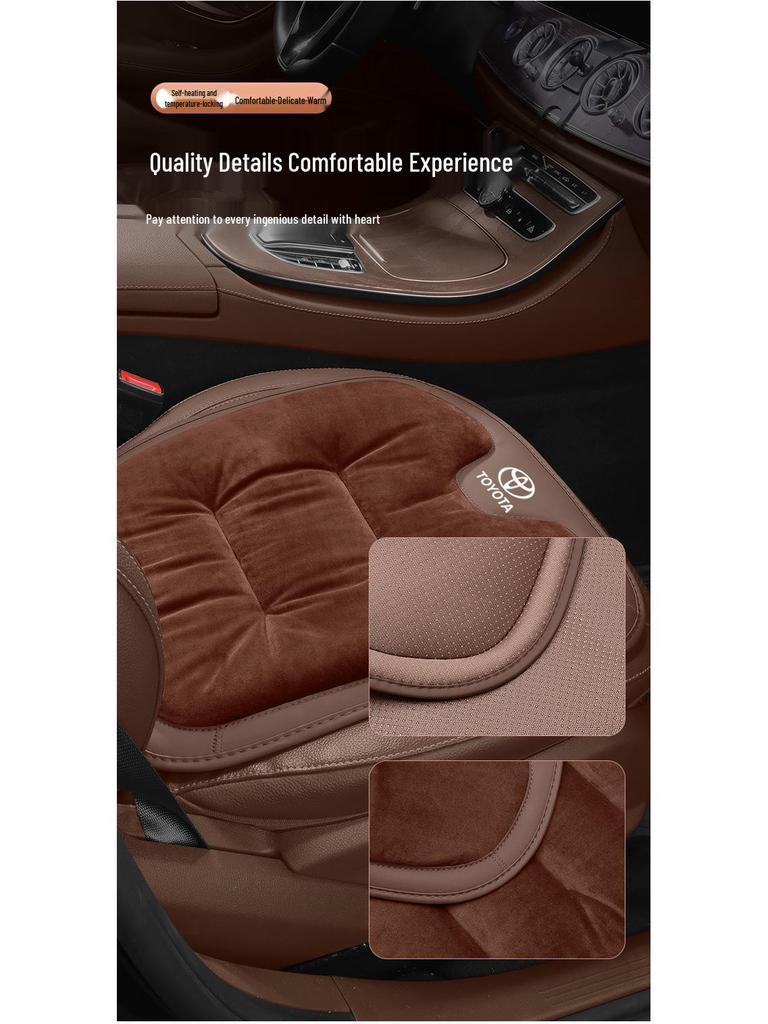 Зимние фланелевые подушки на сиденья для Toyota Crown, Land Cruiser и Vellfire - Теплые, морозостойкие