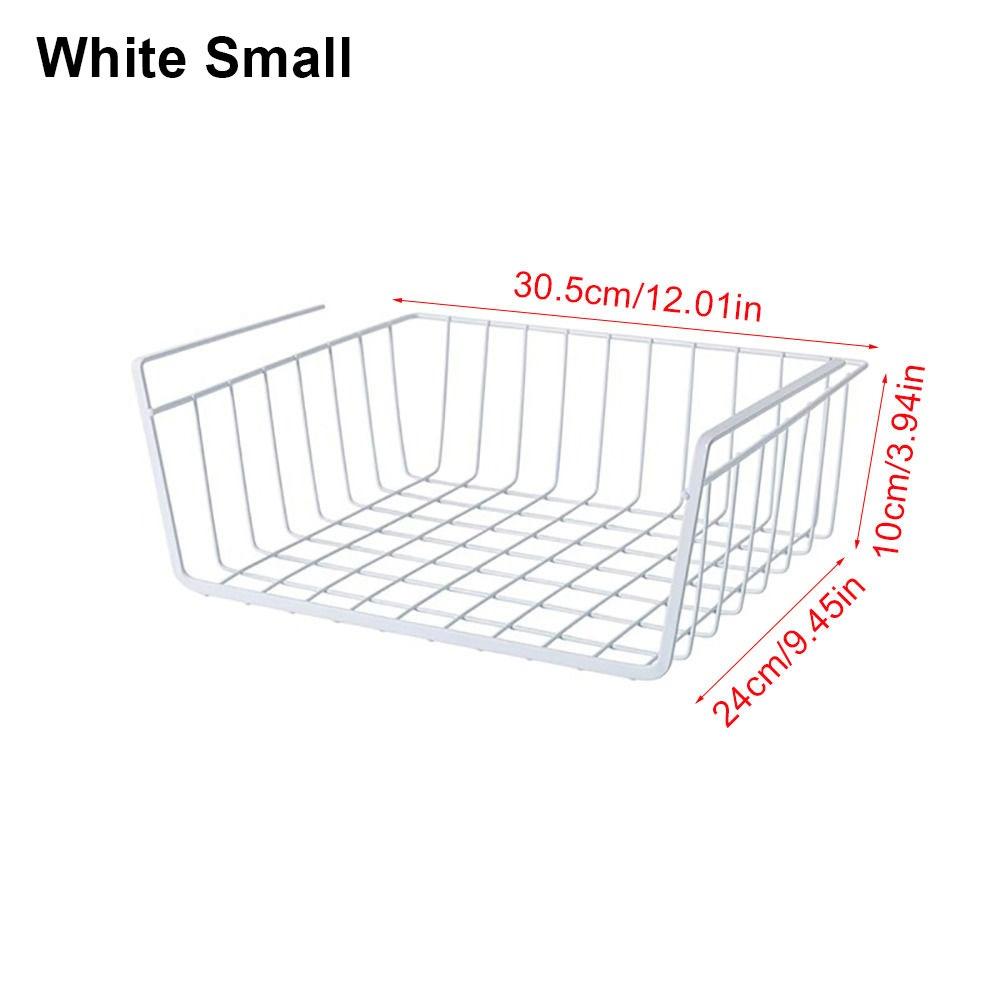 1 шт. Подвесная сетчатая корзина для хранения под столом, шкафчика, органайзер для стола, гардероба