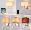 New LED Personalized Creative European Wall Lamp Hotel Room USB Charging Bedside Wall Lamp  Bedroom Wall Lamp