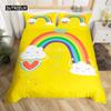 Abstract Rainbow Colorful Bedding Set Queen King Sinlge Duvet Cover Dream Polyester Comforter Covers Pillowcase Soft Bedclothes