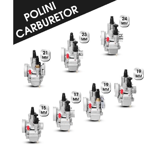 Alconstar Universal Motorcycle CP Carburetor Polini 15/17.5/19/21/23/24mm for Moped Small Motorcycle