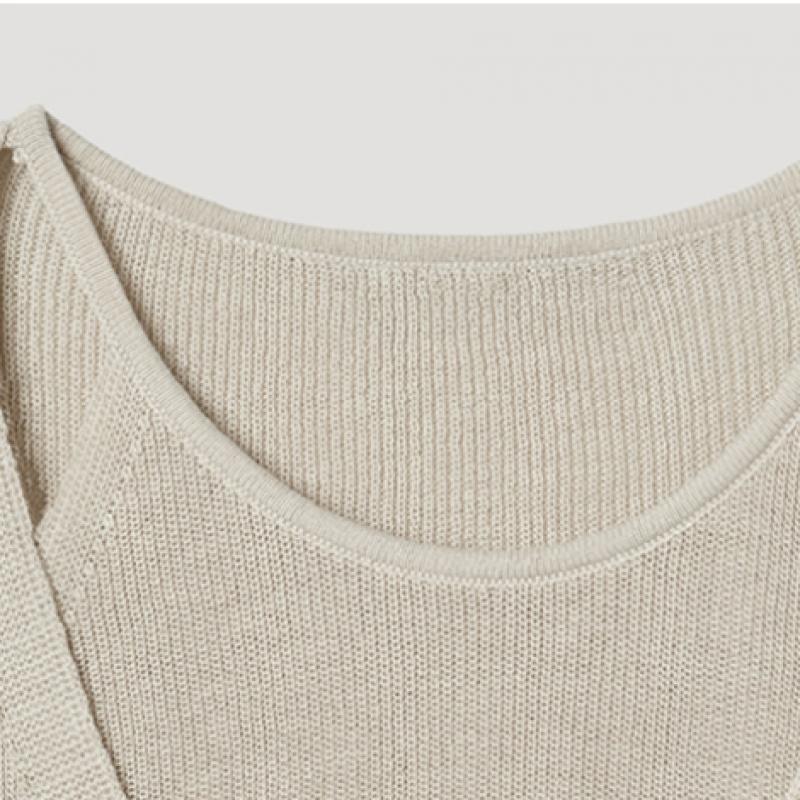 [ShS S miSS] Многослойный трикотажный свитер с коротким рукавом Sakpop23010