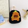 Adorable Mini Capybara Backpack For Kids Breathable Canvas Cute Design For Preschoolers