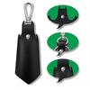 Bat Shape Key Holder Faux Leather Protector with Keychain Portable Key Organizer for Pocket Handbag Men Women Housekeeper