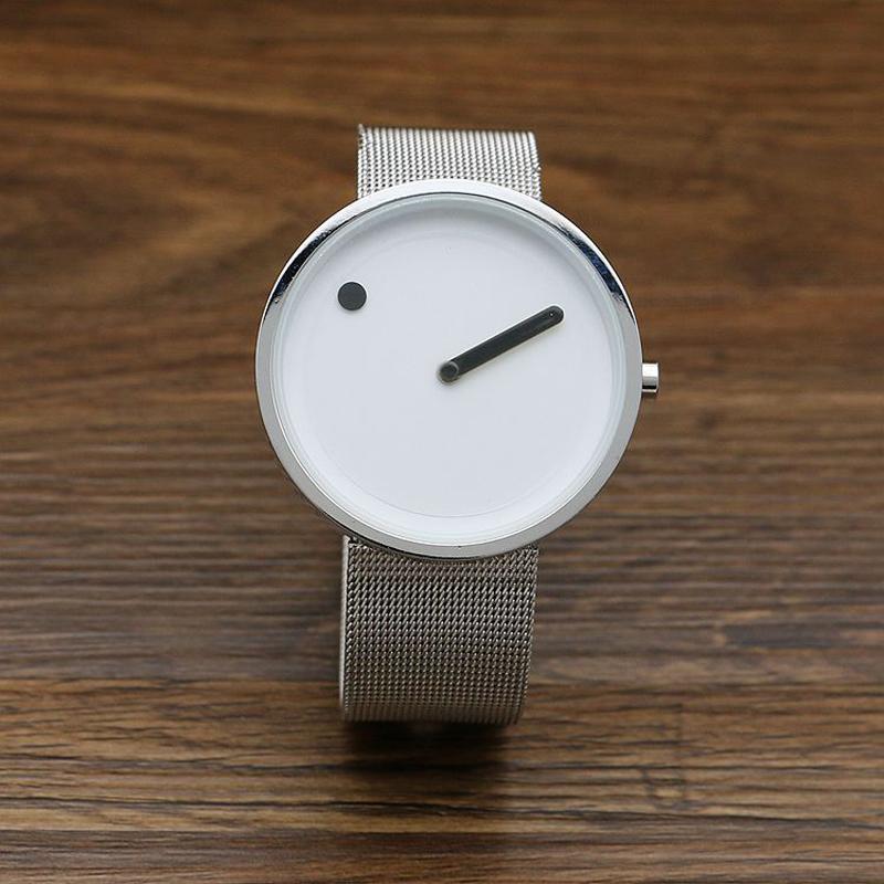 Мужские часы Корейская версия Студенческие Простые Часы Новой Концепции Модные Мужские Модные Женские Универсальный Ремешок Модные Кварцевые Часы