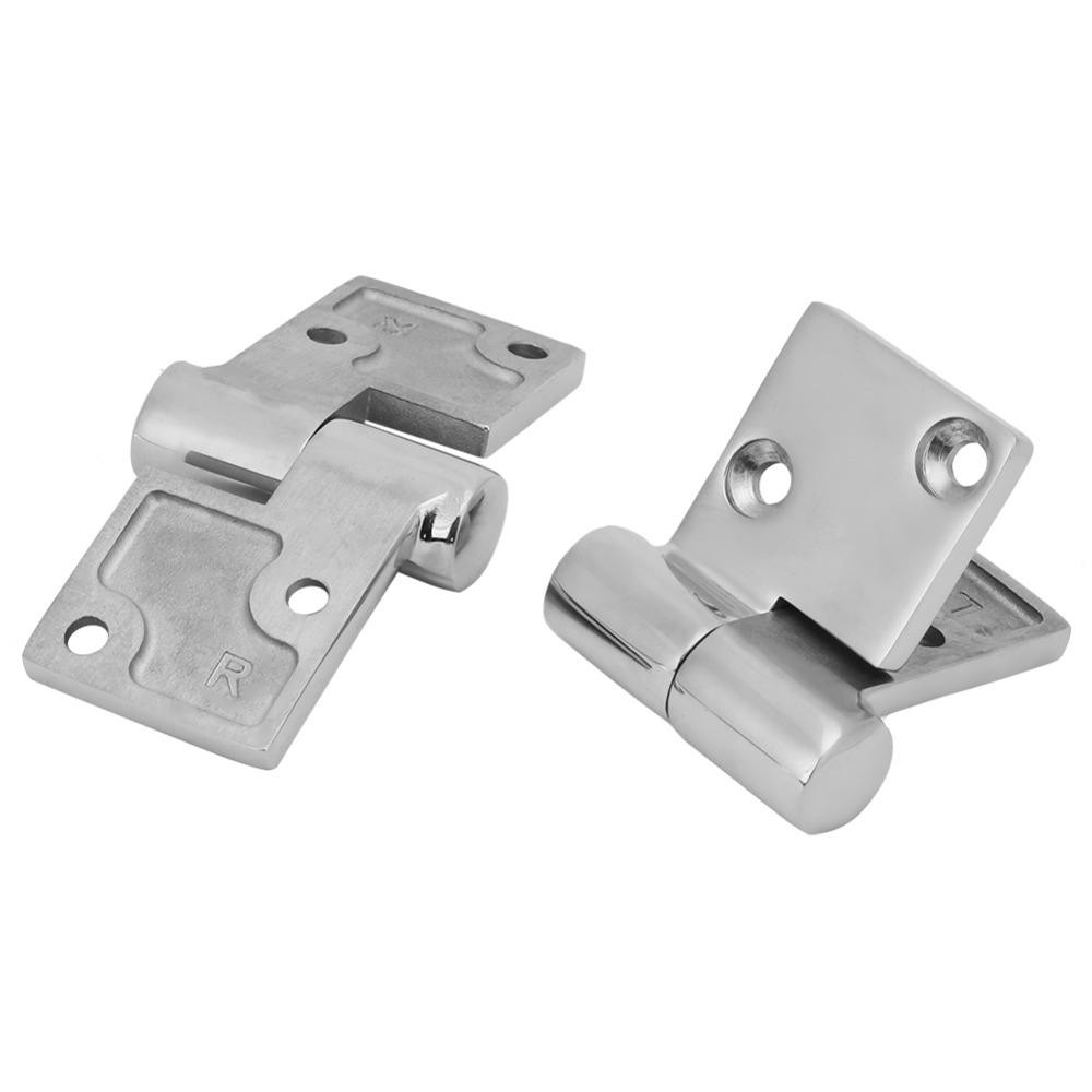 2PCS 316 Stainless Steel Take-Apart Boat Hinge 3.5 inch x 1.5 inch / 90mm x 38mm with Screws Lift-Off Hatch Hinge