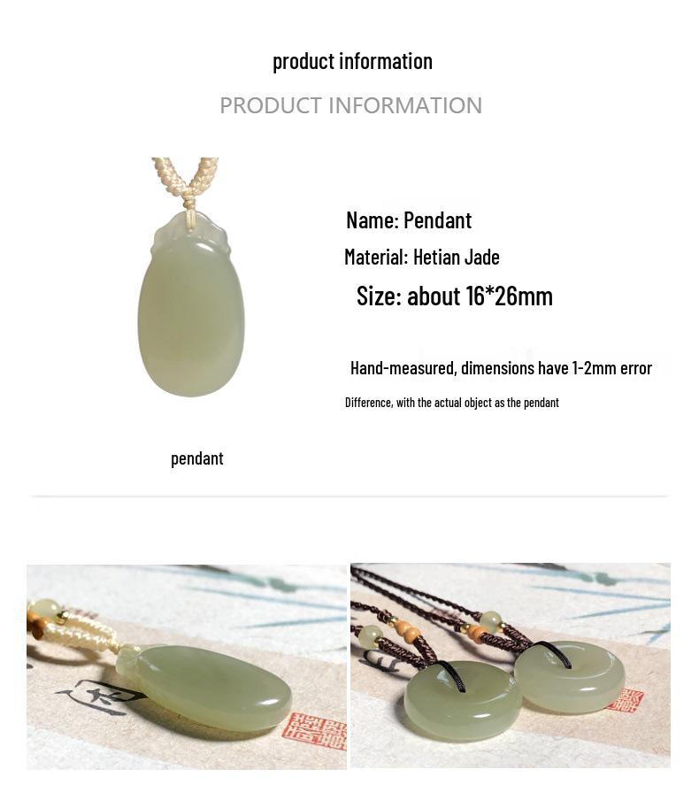 Подвеска-шарм из нефрита Хэтянь Пи Сю - Ожерелье из камня цинбай для пар