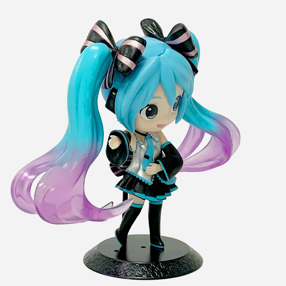 Anime New Figure Mini Character Ornaments Kawai Purple Blue Home desk Decoration Adult Toy kid Birthday Gift