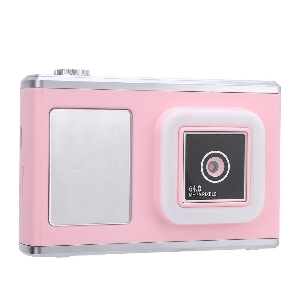 Digital Camera Front Rear 48MP 2.4in IPS Screen Video Camera with Fill Light for Daily Travel Rose
