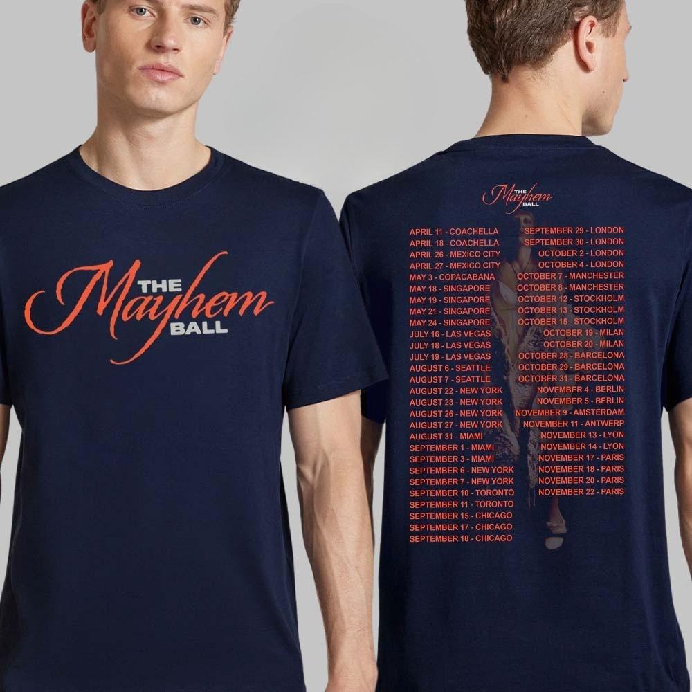 Lady Gaga The Mayhem Ball Tour 2025 Tour Dates Two Sides Unisex T-Shirt High-end Luxury Is for Both Men and Women Top Y2k