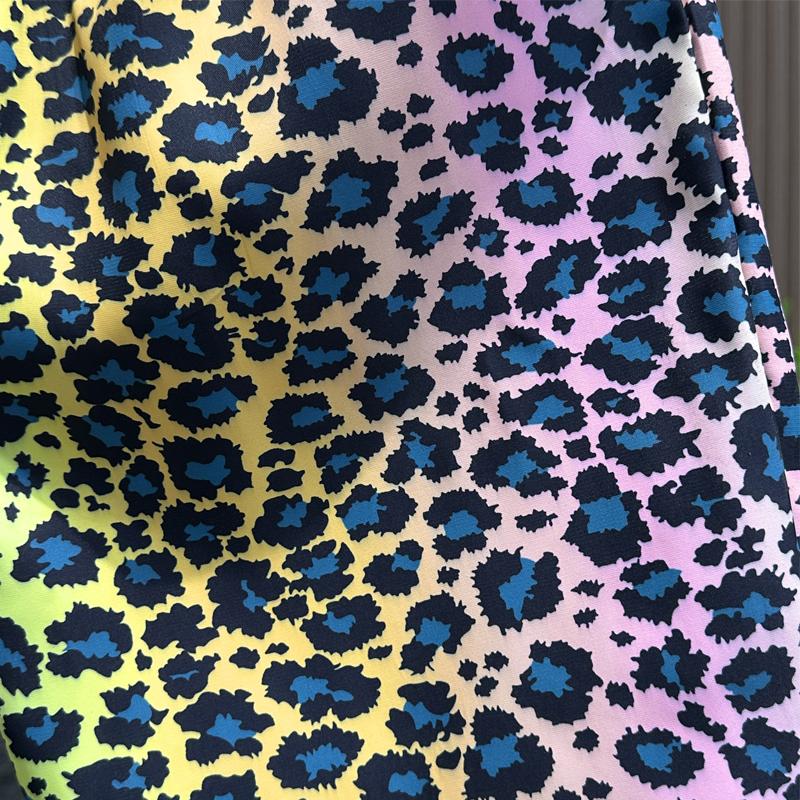 Плюс размер M-7XL летние шорты мужские эластичный пояс леопардовый принт повседневные шорты летняя одежда