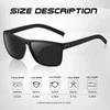 Fashion Square Polarized Sunglasses Men Women Retro Outdoor Sports Fishing Sun Glasses Uv Resistant Male Goggle Shades Uv400