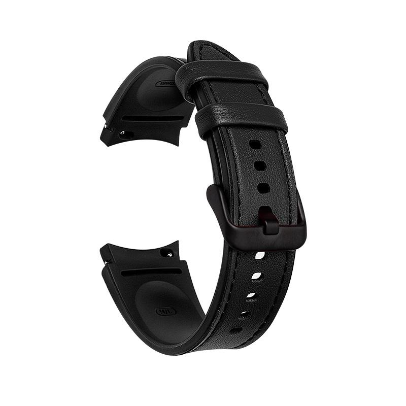 Silicone Leather Strap for Samsung Galaxy Watch 7/6/5/4 Watch Classic Smart Watch Bands