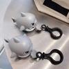 Pull Line Shark Keychain Pendant Keychain Simulation Removable Mouth Shark Abs Keychain Toy Anti-Stress Schoolbag Pendants