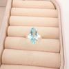 Маркиза Небесно-голубой Топаз Драгоценный камень 925 Стерлинговое серебро Уникальное Бохо Кольцо-заявление RR-65-2