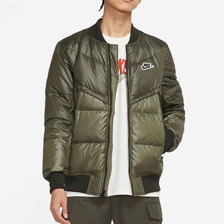 Nike Спортивная пуховая куртка Зимняя мужская Зеленая DJ0430-380