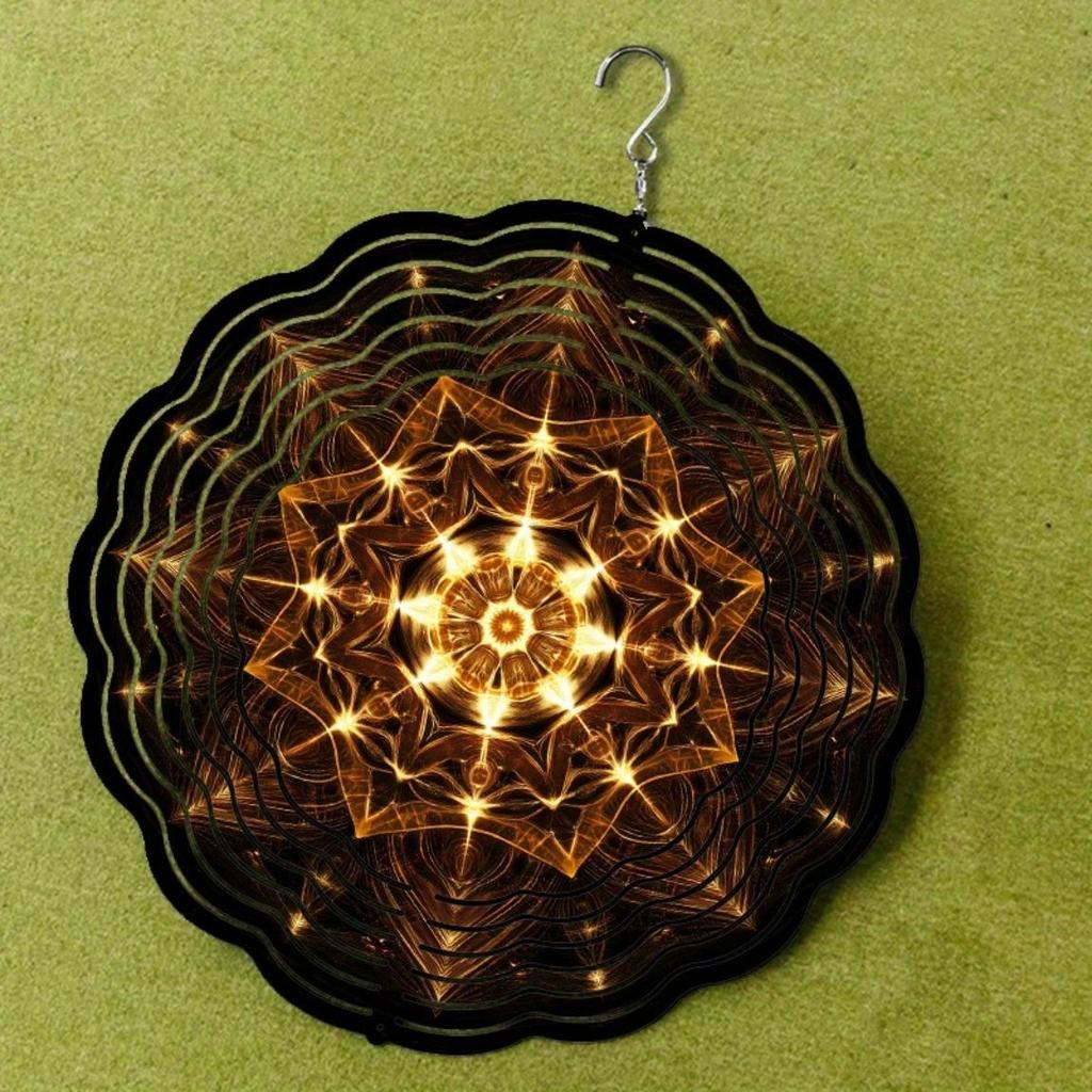 10-дюймовый подвесной ветряной спиннер, крючок с вращением на 360 градусов, динамичный дизайн для декора сада и газона, весенне-летний, креативный подарок для друзей и семьи