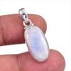 Подвеска из натурального радужного лунного камня 925 пробы из стерлингового серебра 1,25 дюйма n9l32