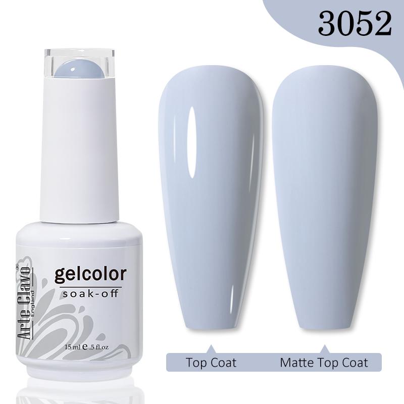 Arte Clavo 15 мл гель-лак для ногтей без сколов и выцветания, УФ-светодиодный замачиваемый верхний базовый гель, красочные УФ-гель-лаки для ногтей для ногтей