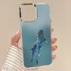 Чехол для iPhone 17 Pro Max Синий Гигантский Кит Морской Узор Мягкий Силиконовый Чехол Для Funda iPhone 16 Pro Max 15 14 13 12 11 17 Air